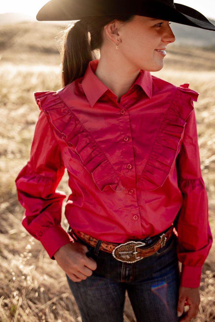 Black Colts Rubi Shirt - Berry – The Tack House