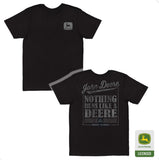 JD BLACK "NOTHING RUNS LIKE A DEERE" GRAPHIC TEE