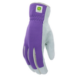 JOHN DEERE WOMEN'S COWHIDE SPANDEX-PURPLE Gloves