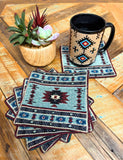 Southwest Jacquard Coasters, Design #6