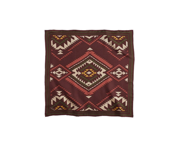 Pendleton Bridge Creek Maroon Silk Scarf