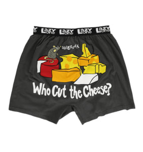 Who Cut The Cheese Men's Funny Boxer