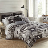 Ridge Point 3pc Quilted Bedding Set: Queen - King