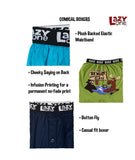 Pull My Finger Men's Funny Raccoon Boxer