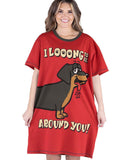 Long to Be Dog Red Nightshirt