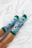 Sock ~ Cow ~ Blue