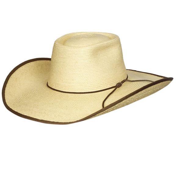 SUNBODY HAT ALEX 4.5 INCH BRIM NATURAL / CHOCOLATE BOUND EDGE