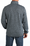 MEN'S SWEATER KNIT PULLOVER - BLUE