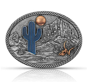 MONTANA SILVERSMITHS Desert Moon Cactus Attitude Buckle A825