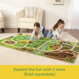 JD RUG PLAYMAT ASST FARM W/TRACTOR & CONSTRUCTION W/SKID STEER