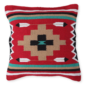 Handwoven Cotton Aztec Pillow Cover, Design #4