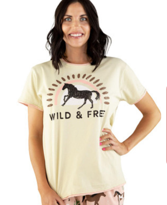 Wild & Free Women's Regular Fit PJ Tee