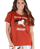 Chase Your Dreams Women's Regular Fit Horse PJ Tee