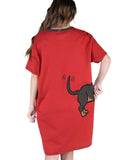 Long to Be Dog Red Nightshirt