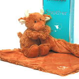 Jomanda Highland Cow Plush Baby Soft Toy Soother Comforter