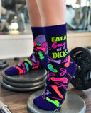 Eat a Bag of Dicks Sassy Women's Novelty Crew Socks