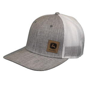 JD TWILL/MESH CAP-GREY/SUEDED LOGO