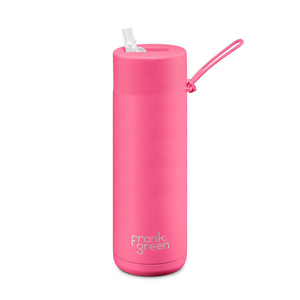 Frank Green Reusable 595ml Water Bottle - Neon Pink