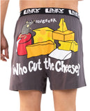 Who Cut The Cheese Men's Funny Boxer