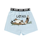 Lazy Ass Donkey Funny Blue Boxer