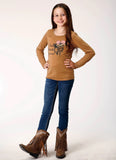 Girls Roper Cow Shirt