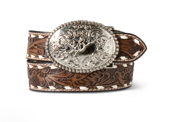 Ariat Boys Floral Brown Belt - A1307802