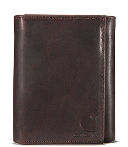 CARHARTT OIL TAN TRIFOLD WALLET