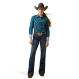 Ariat Kirby Stretch Shirt - Steerhead Print