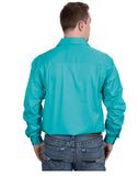 Just Country Men's - Cameron - 1/2 Button - Turquoise