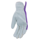 JOHN DEERE WOMEN'S COWHIDE SPANDEX-PURPLE Gloves