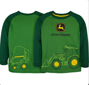 HAY BALER WRAP LONG SLEEVE TEE (GREEN) CHILD