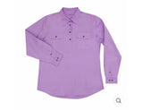 Just Country Women's - Jahna - 1/2 Button Work Shirt - Orchid