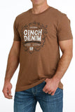 CINCH MEN'S DENIM COPPER SHORT SLEEVE GRAPHIC T-SHIRT MTT1690595