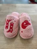 Pink Cowgirl Slippers