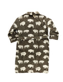 Bison Men's Bathrobe / Dressing Gown