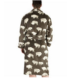 Bison Men's Bathrobe / Dressing Gown