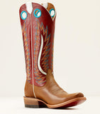 Ariat Futurity Fort Worth Western Boot - DULCE DE LECHE|BOLERO RED