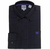 Mens Cinch Black Geometric Shirt