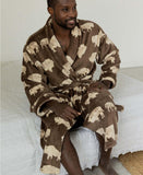 Bison Men's Bathrobe / Dressing Gown