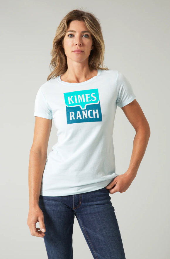 Kimes Ladies Explicit Warning Tee - Ice Blue