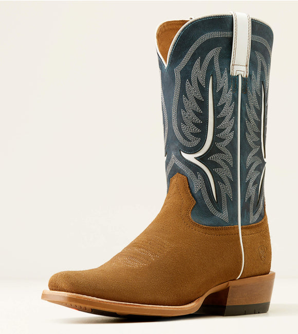 Ariat Mens Stadtler Cowboy Boot - Dijon Roughout / Ocean Blue