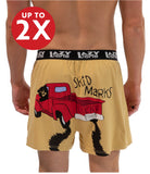 Skid Marks Men's Funny Boxer