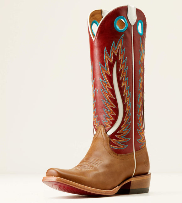 Ariat Futurity Fort Worth Western Boot - DULCE DE LECHE|BOLERO RED