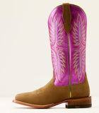 Ariat Frontier Calamity Jane Western Boot - DIJON ROUGHOUT|ELECTRIC RASPBERRY