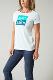 Kimes Ladies Explicit Warning Tee - Ice Blue