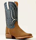 Ariat Mens Stadtler Cowboy Boot - Dijon Roughout / Ocean Blue