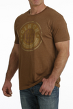 MEN'S CINCH ALL AMERICAN BRAND TEE - BROWN