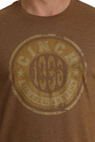 MEN'S CINCH ALL AMERICAN BRAND TEE - BROWN