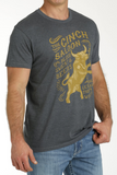 MEN'S CINCH SALOON TEE - CHARCOAL