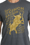 MEN'S CINCH SALOON TEE - CHARCOAL